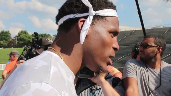 Cam Newton Discuss Why He Chooses Kickball For Kids