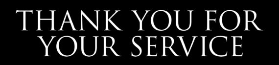 Thank You For Your Service Advance Screening